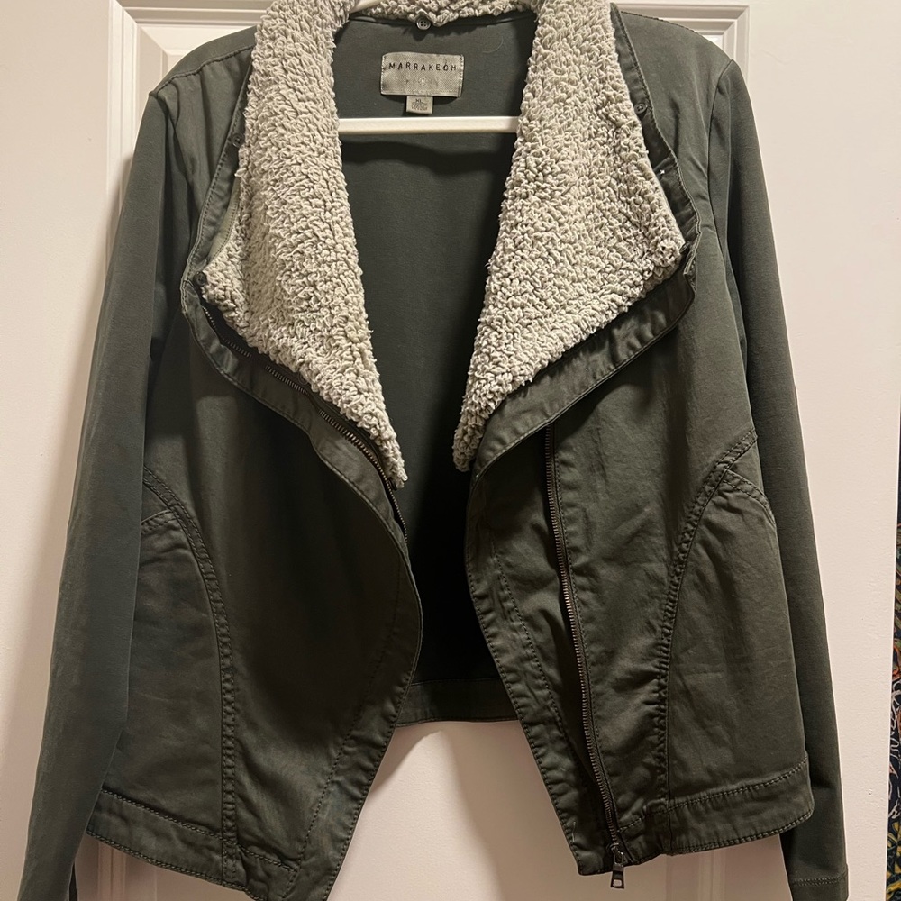 Anthropologie light aviator jacket
